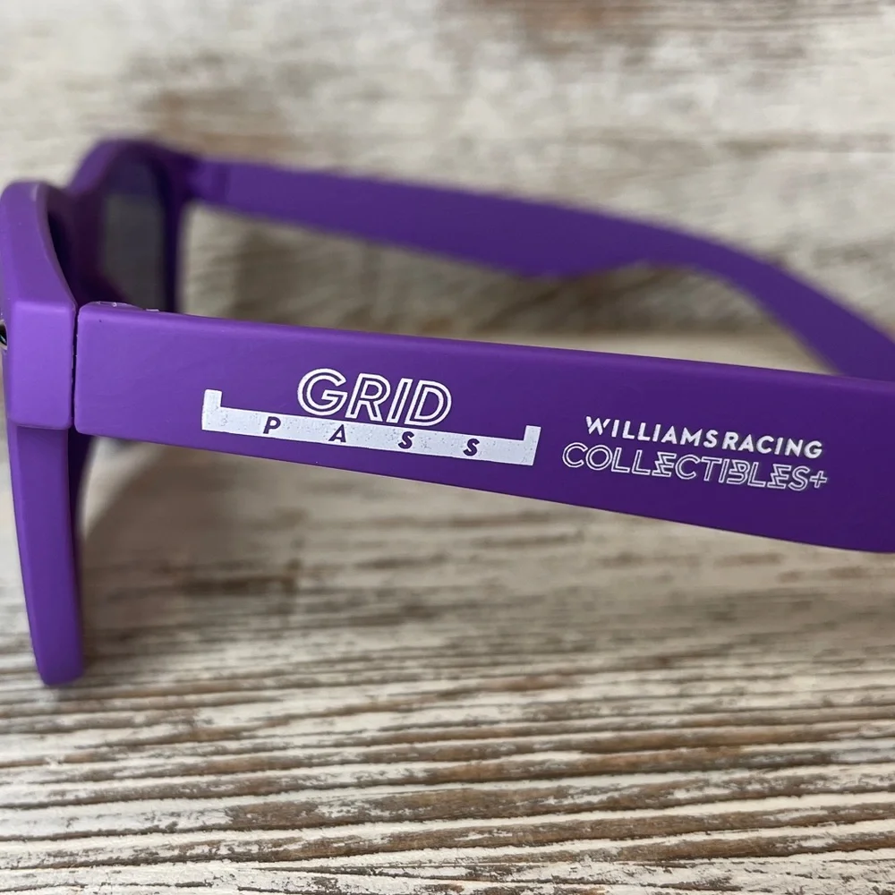 WILLIAMS Formula 1 F1 Racing Team Sunglasses Grid Pass Albon Carlos Sainz Purple